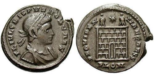  AE3 / 1 Фолліс Римська імперія (27BC-395) Бронза Крисп (305 - 326)
