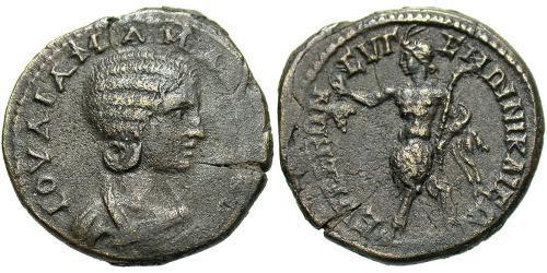  AE_ Imperio romano (27BC-395) Bronce Julia Avita Mamaea (180-235)