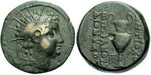  AE_ Imperio seléucida (312BC-63 BC) Bronce Antiochus VI Dionysus (148BC-138BC)