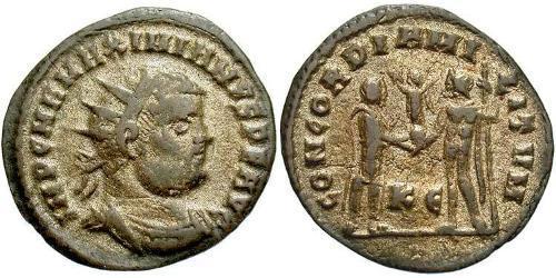  AE_ Empire romain (27BC-395) Bronze Maximien (250-310)