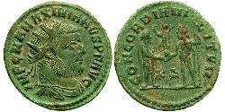  AE_ Römische Kaiserzeit (27BC-395) Bronze Maximianus (250-310)