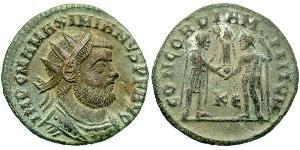  AE_ Impero romano (27BC-395) Bronzo Massimiano (250-310)