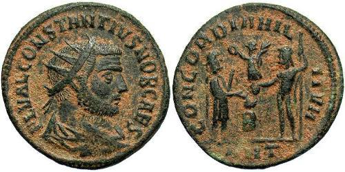  AE_ Impero romano (27BC-395) Bronzo Costantino I (272 - 337)