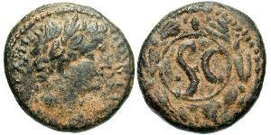  AE_ Roman Empire (27BC-395) Orichalcum Tiberius Claudius Nero (42 BC-37)