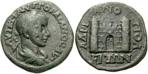  AE_ Римская империя (27BC-395) Бронза Гордиан III(225-244)