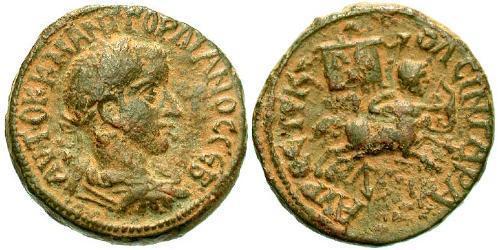  AE_ Римская империя (27BC-395) Бронза Гордиан III(225-244)