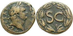  AE_ Римская империя (27BC-395) Орихалк Тит (39-81)