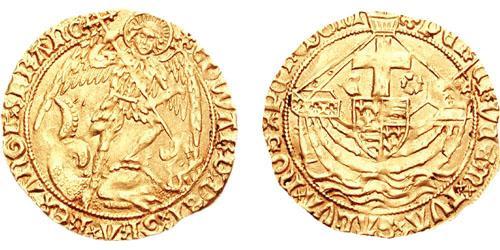 Angel Königreich England (927-1649,1660-1707) Gold Edward IV (1442-1483)