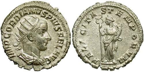  Antoninian Römische Kaiserzeit (27BC-395) Silber Gordian III.(225-244)