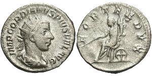  Antoniniano Impero romano (27BC-395) Argento Gordiano III(225-244)