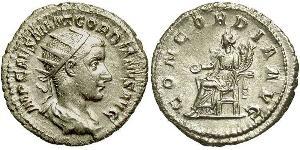  Antoniniano Impero romano (27BC-395) Argento Gordiano III(225-244)