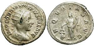  Antoniniano Impero romano (27BC-395) Argento Gordiano III(225-244)