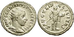  Antoniniano Impero romano (27BC-395) Argento Gordiano III(225-244)