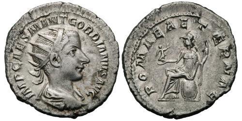  Antoniniano Impero romano (27BC-395) Argento Gordiano III(225-244)