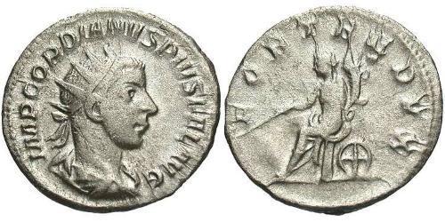  Antoniniano Impero romano (27BC-395) Argento Gordiano III(225-244)