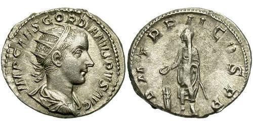  Antoniniano Impero romano (27BC-395) Argento Gordiano III(225-244)
