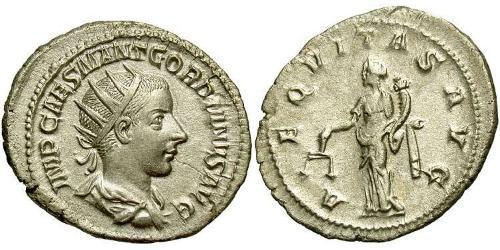 Antoniniano Impero romano (27BC-395) Argento Gordiano III(225-244)