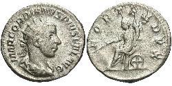  Antoninianus 羅馬帝國 銀 戈爾迪安三世(225-244)