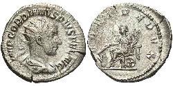  Antoninianus 羅馬帝國 銀 戈爾迪安三世(225-244)