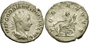  Antoninien Empire romain (27BC-395) Argent Gordien III(225-244)