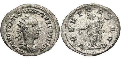  Antoninien Empire romain (27BC-395) Argent Hostilien (230-251)