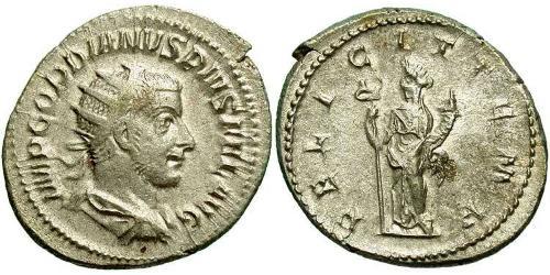  Antoninien Empire romain (27BC-395) Argent Gordien III(225-244)