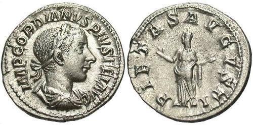  Denario Impero romano (27BC-395) Argento Gordiano III(225-244)