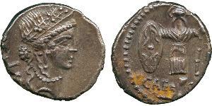  Denario Repubblica romana (509BC-27BC) Argento Giulio Cesare (100BC- 44 BC)