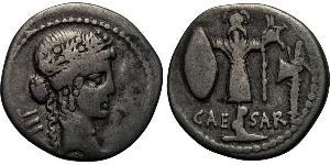  Denario República romana (509BC-27BC) Plata Julio César (100BC- 44 BC)