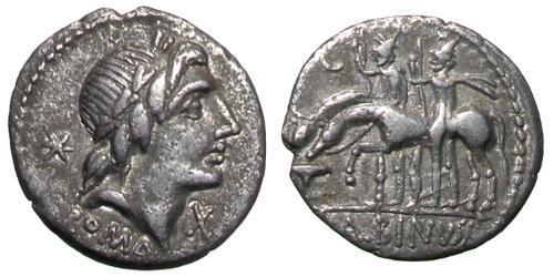  Denario República romana (509BC-27BC) Plata 