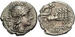  Denarius Römische Republik (509BC-27BC) Silber 