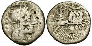  Denarius Römische Republik (509BC-27BC) Silber 