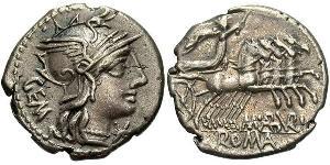  Denarius Römische Republik (509BC-27BC) Silber 