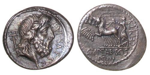  Denarius Römische Republik (509BC-27BC) Silber 