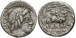  Denarius Roman Republic (509BC-27BC) Silver 
