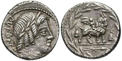  Denarius Roman Republic (509BC-27BC) Silver 