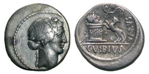  Denarius 罗马共和国 (509 BC - 27 BC) 銀 