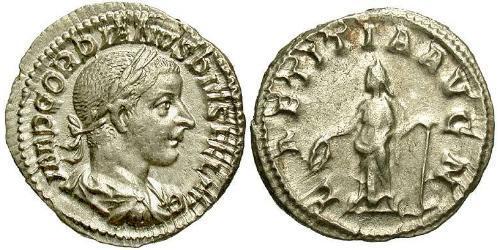  Denarius 羅馬帝國 銀 戈爾迪安三世(225-244)