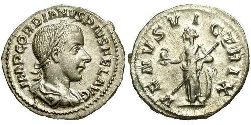 Denarius 羅馬帝國 銀 戈爾迪安三世(225-244)