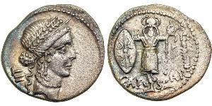  Denier République romaine (509BC-27BC) Argent Jules César (100BC- 44 BC)