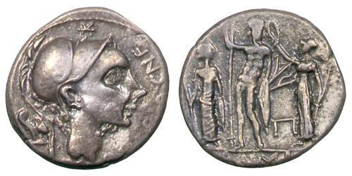  Denier République romaine (509BC-27BC) Argent 