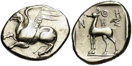  Drachm Antikes Griechenland (1100BC-330) Silber 