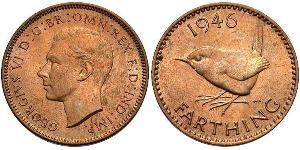 Farthing Vereinigtes Königreich (1922-) Bronze Georg VI (1895-1952)