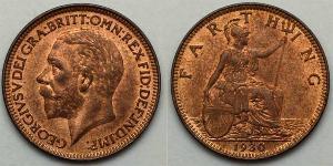  Farthing Vereinigtes Königreich von Großbritannien und Irland (1801-1922) Bronze George V (1865-1936)