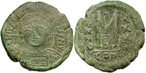  Follis Imperio bizantino (330-1453) Bronce Justiniano I (482-565)