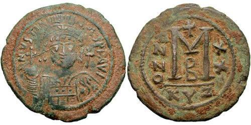  Follis Imperio bizantino (330-1453) Bronce Justiniano I (482-565)