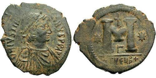  Follis Imperio bizantino (330-1453) Bronce Justiniano I (482-565)