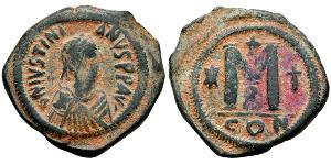  Follis Byzantinisches Reich (330-1453) Bronze Justinian I (482-565)