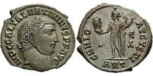  Follis Empire romain (27BC-395) Bronze Maximin II (270 - 313)