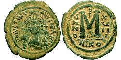  Follis Impero bizantino (330-1453) Bronzo Giustiniano I (482-565)